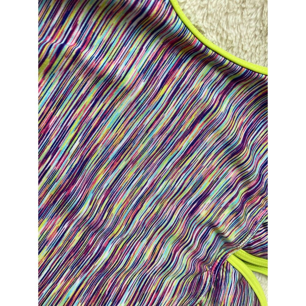 Athleta USA Made 2013 Line Space Dye Kata One Piece Back Cut Out T Back Strap S - Picture 14 of 14